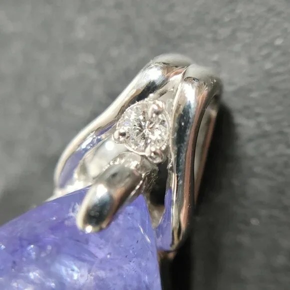 Jewelry Pendant Head Tanzanite 14.4ct Platinum 1324096